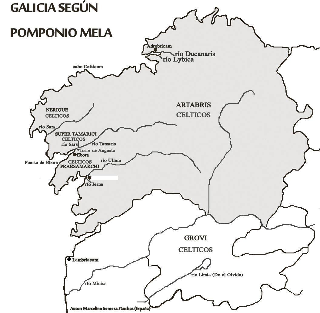 Galicia según Pomponio Mela
