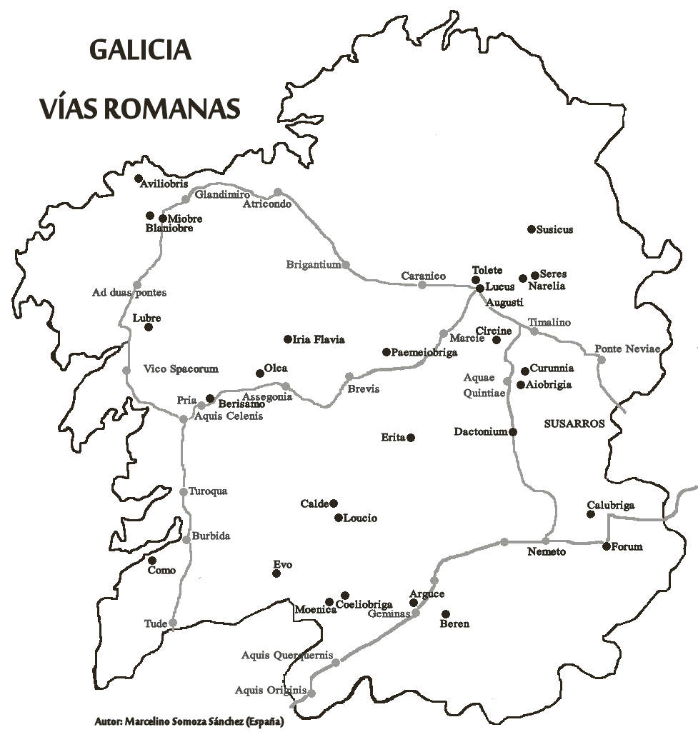 Vias romanas de Galicia