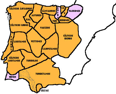 Mapa Celtas de Iberia